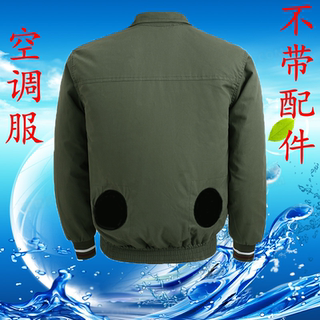 夏季冰丝速干空调服男款风扇衣服降温工作服防暑工地制冷带风扇衣