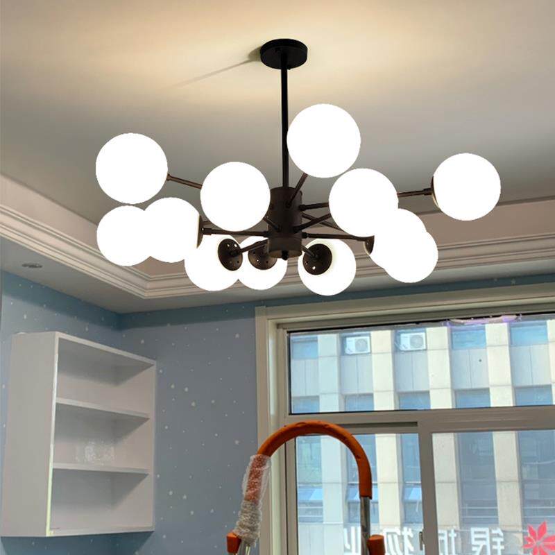 客厅吊灯现代简约北欧分子魔豆灯饰北欧卧室餐厅灯具客厅主灯K547