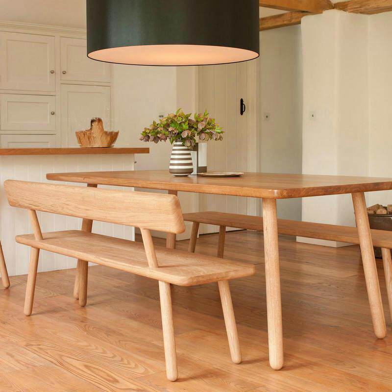 北欧实木长椅带靠背长板凳靠背椅餐桌长凳子家用客厅白蜡木长条凳