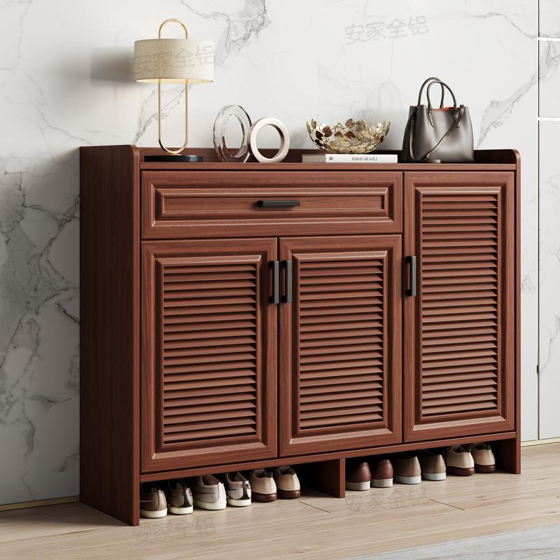 全铝合金鞋柜家用门口现代简约别墅户外新中式阳台防水防晒收纳柜