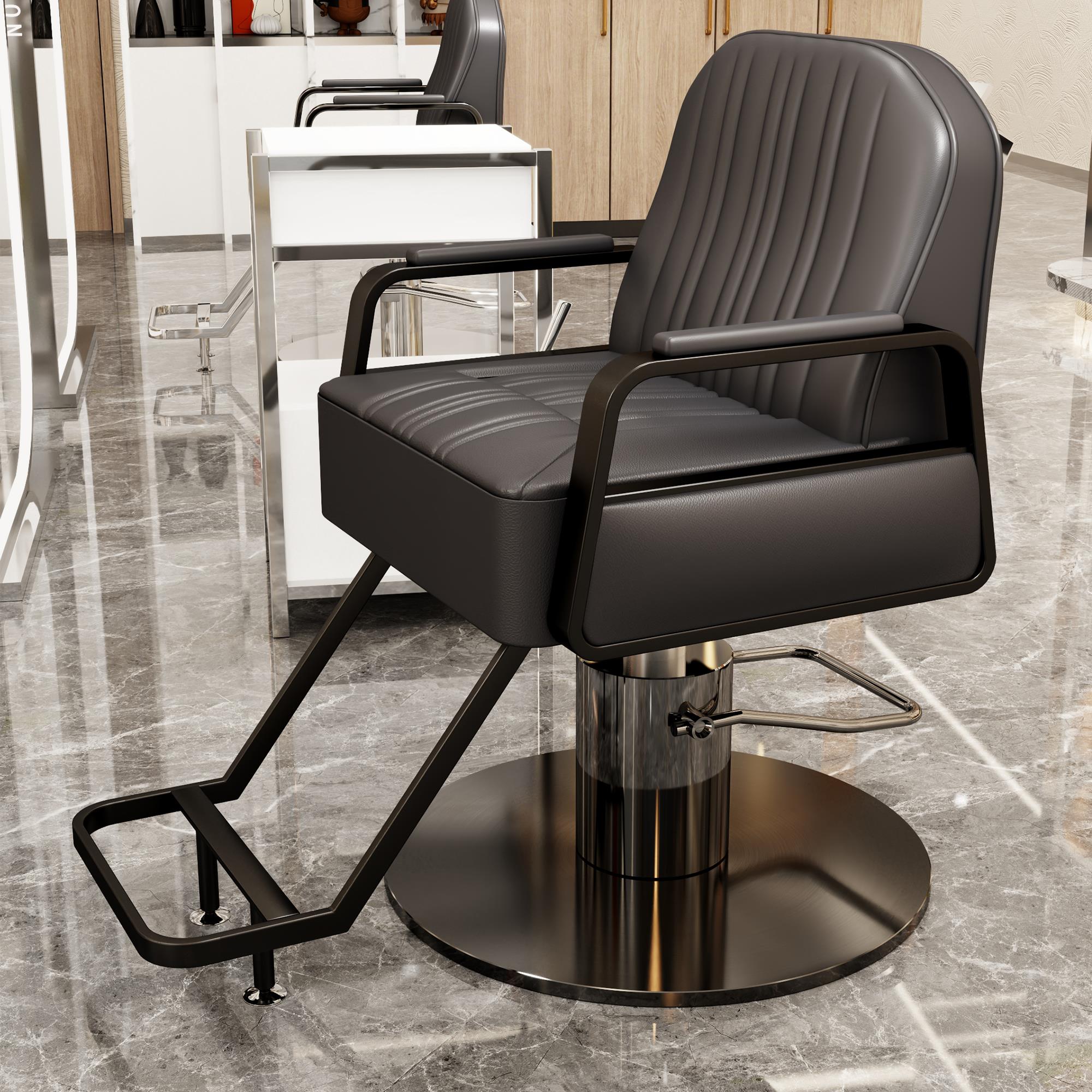 美发店椅子网红潮流理发店剪发染烫座椅发廊专用可升降放倒理发椅
