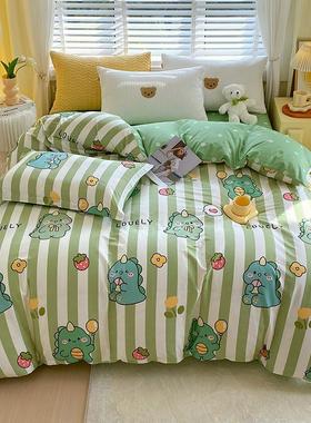 儿童卡通纯棉被套单件120x150x200单人学生被罩全棉1.8x2.0米