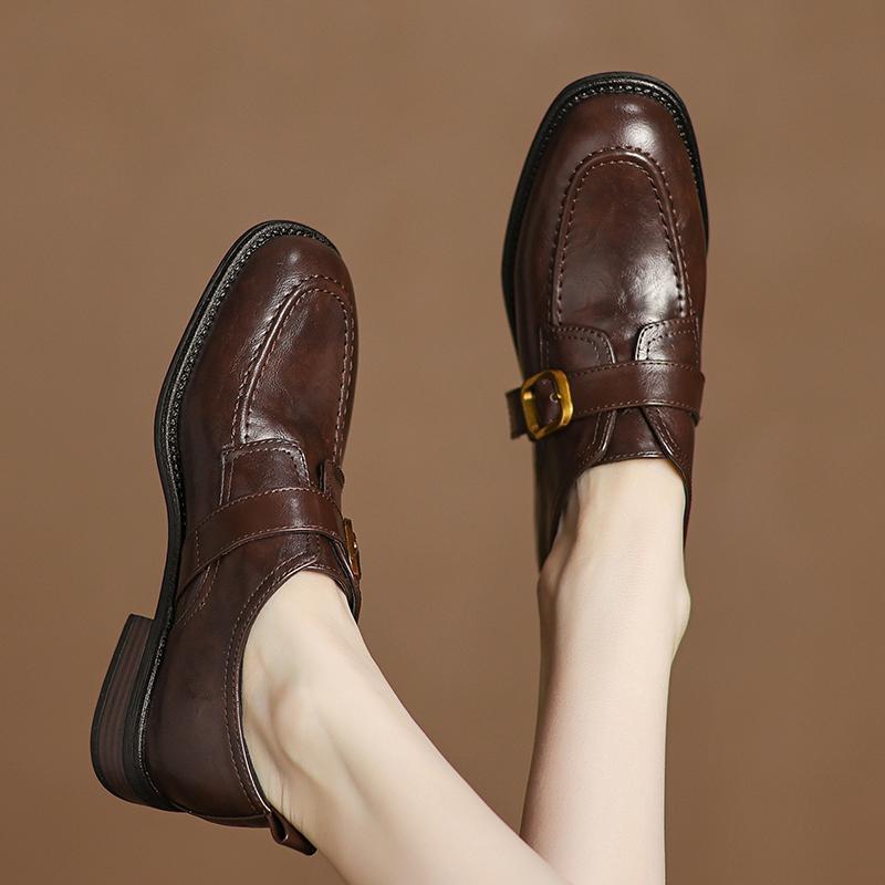 Dale~复古英伦风乐福鞋皮带扣