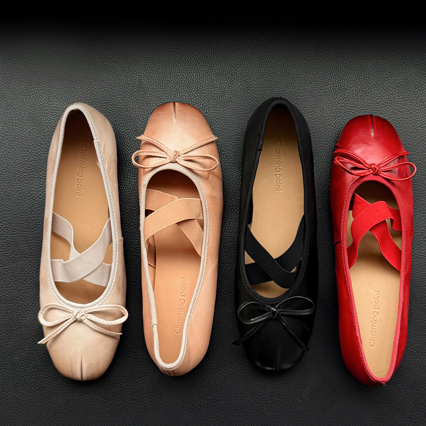 Dale黛迩~ 法式复古风蝴蝶结玛丽珍鞋女平底圆头浅口单鞋大码女鞋