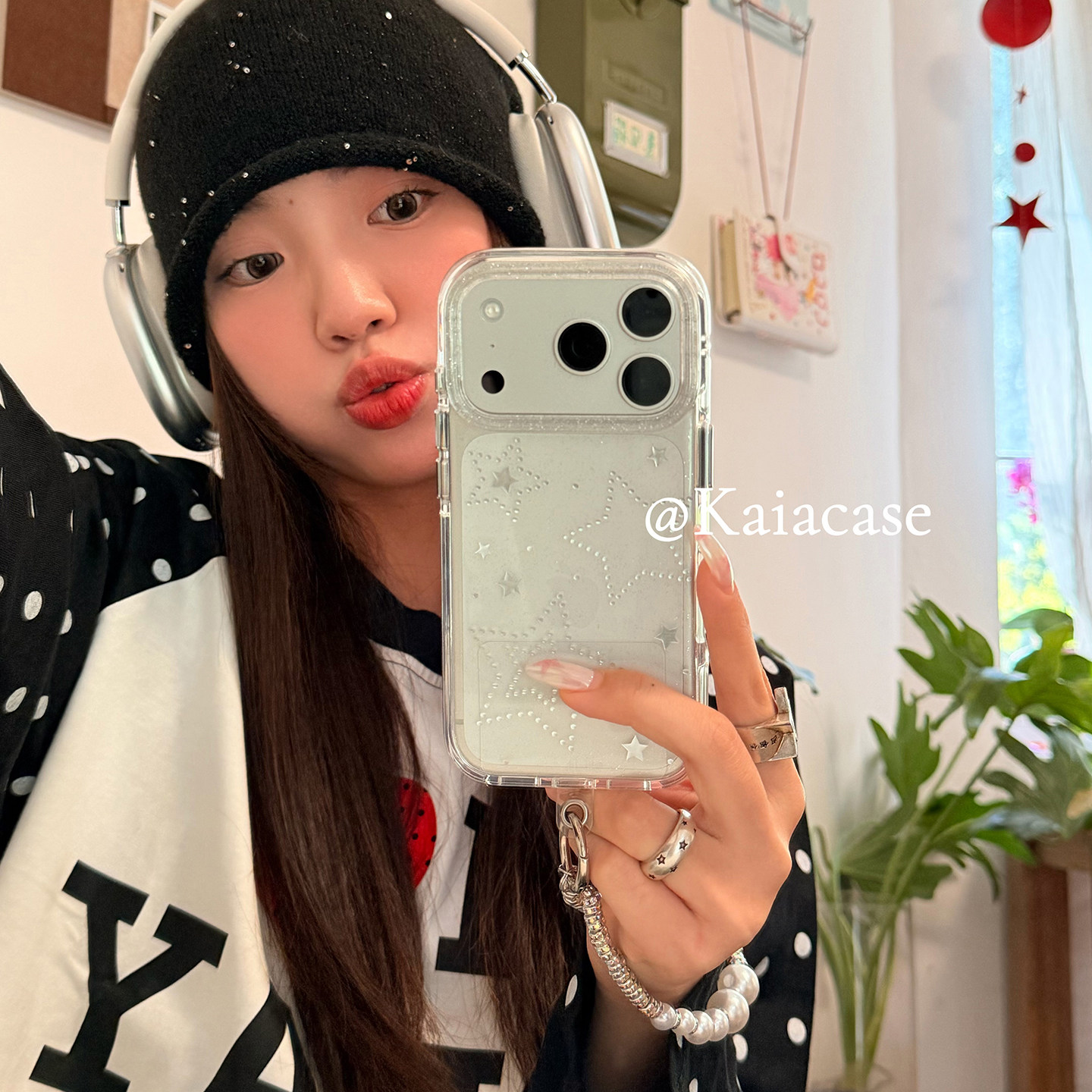 kaia超仙ins简约水钻五角星适用苹果17promax手机壳iphone16pro新款13女14pro带链条15pro透明全包防摔手机套,3C数码配件,手机保护套/壳,淘宝优惠券,粉丝福利购,淘宝优惠卷