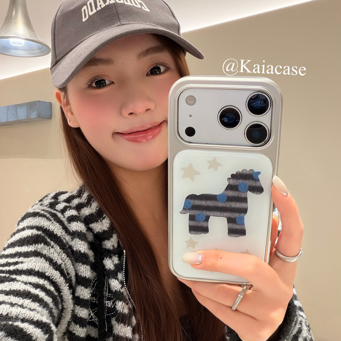 kaia 小众ins简约星星波点马适用苹果17promax手机壳iphone16pro新款17女14pro创意15pro全包滴胶防摔手机套,3C数码配件,手机保护套/壳,淘宝优惠券,粉丝福利购,淘宝优惠卷