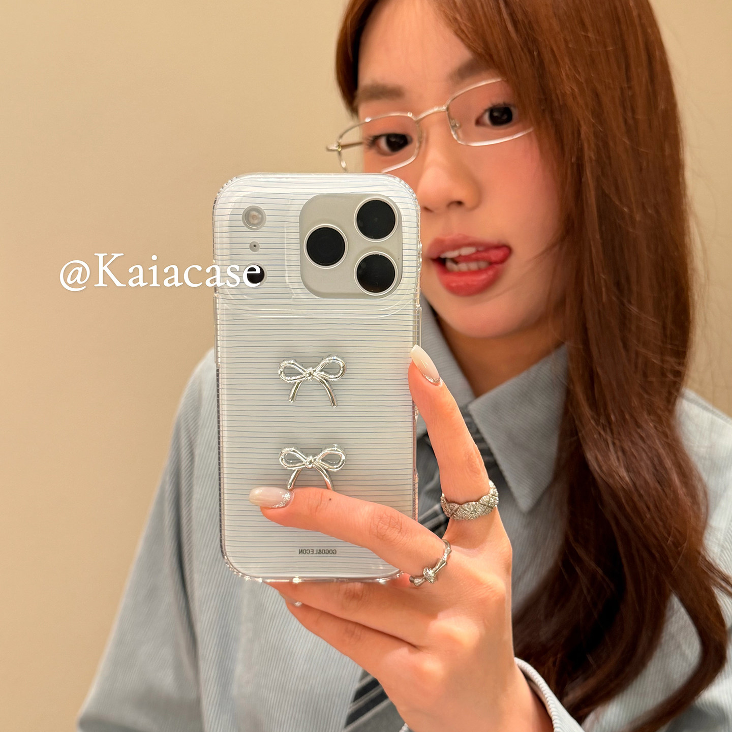 kaia 日韩ins温柔条纹立体蝴蝶结适用苹果17promax手机壳iphone16pro新款17女14pro创意15pro双层防摔手机套,3C数码配件,手机保护套/壳,淘宝优惠券,粉丝福利购,淘宝优惠卷