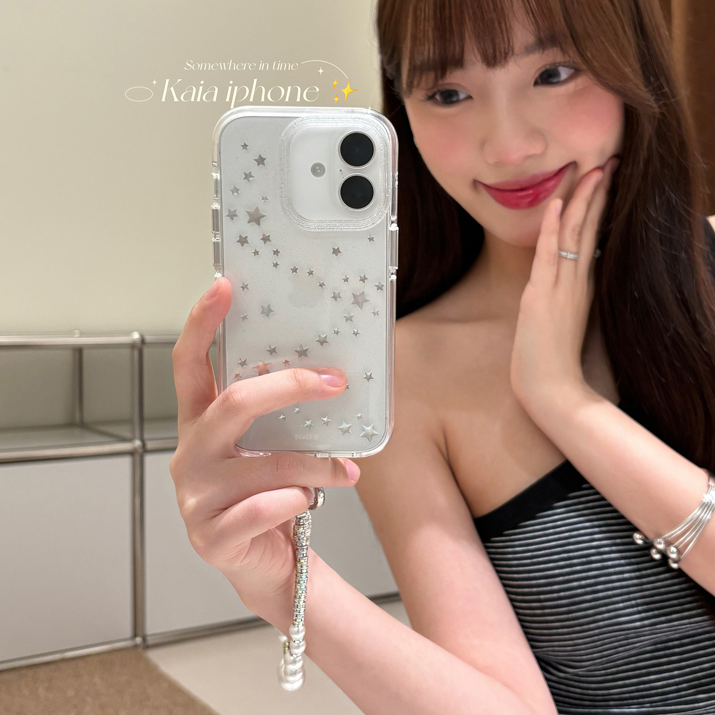 kaia 超仙梦幻闪粉星星亮片适用苹果16promax手机壳iphone13新款15女14pro手提链条16pro全包透明防摔手机套,3C数码配件,手机保护套/壳,淘宝优惠券,粉丝福利购,淘宝优惠卷