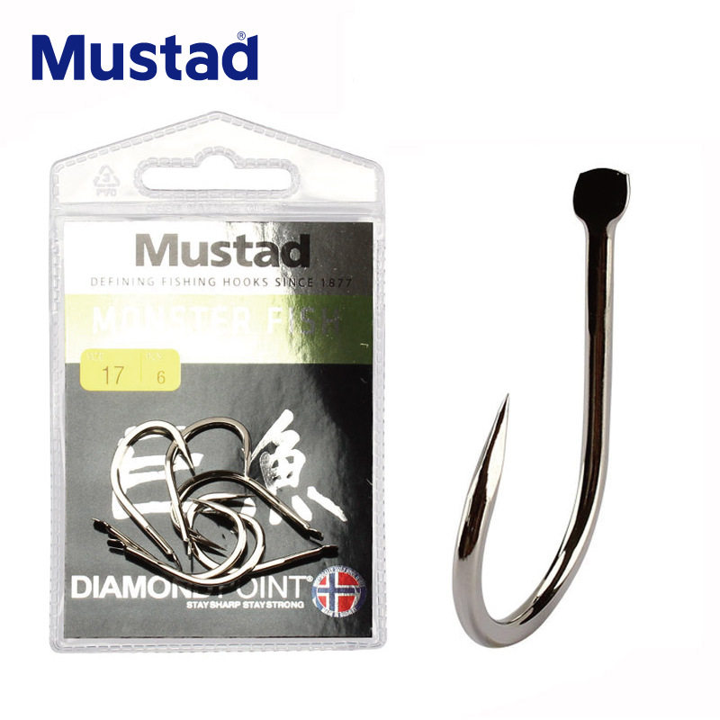Mustad13103SP-NI巨鱼歪嘴伊豆钩型钩尖锋利高碳钢台钓大物