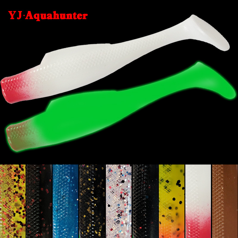 路亚饵根钓铅头钩钓组钓桂鱼鲈鱼翘嘴T尾TPR浮水软饵软虫软鱼假饵