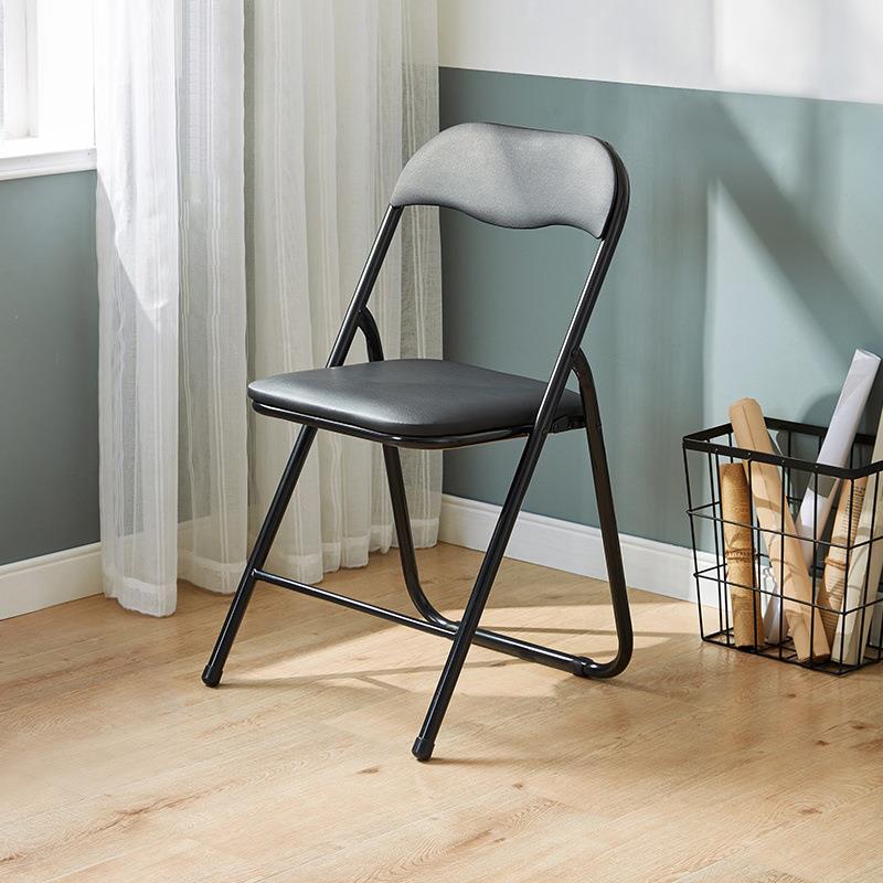 办公室会议可折叠椅子简易靠背写字椅便携书桌电脑椅家用舒适座椅