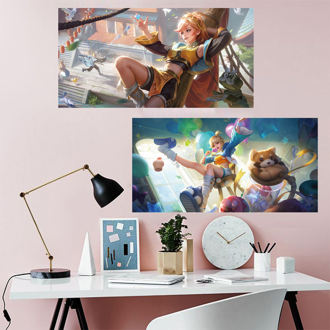 房间游戏是防水海报撕开即可粘贴