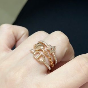 高级感CD猪鼻多用款戒指