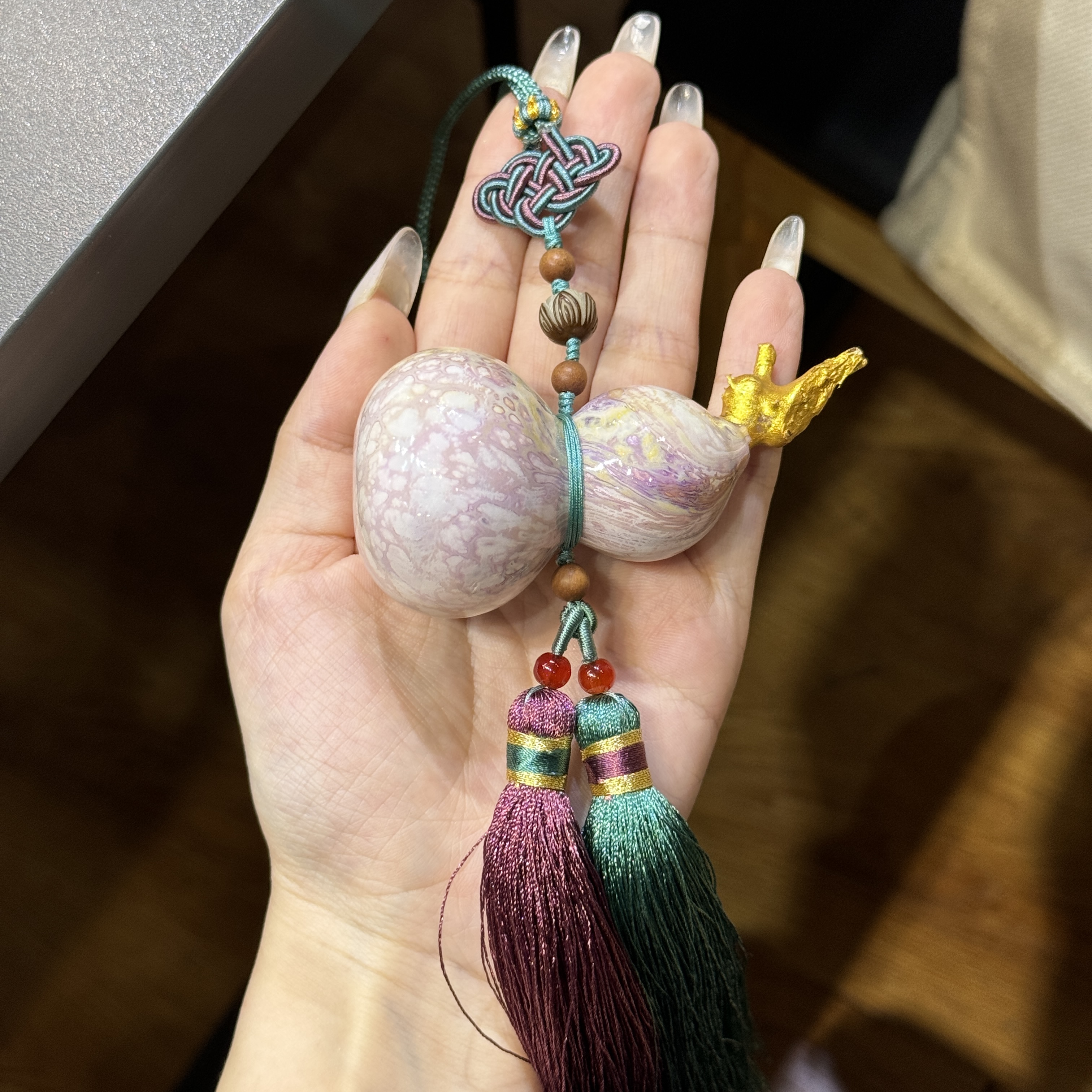 紫色大漆葫芦挂件（多样性发一）
