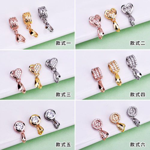 925纯银吊坠夹扣瓜子手工DIY