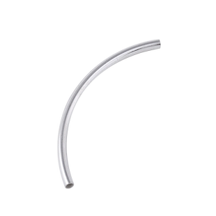 DIY串珠材料管子饰品配件 925纯银弯管 光面管 手链项链圆管配饰