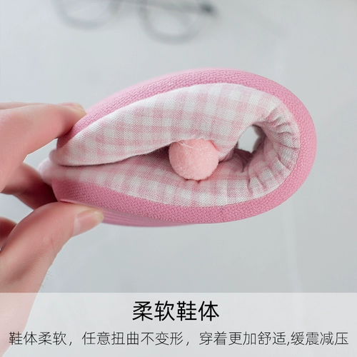 Летняя тонкая послеродовая удобная обувь для беременных, нескользящие дышащие тапочки для молодой матери, мягкая подошва, 6 мес.