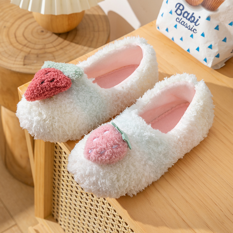 月子鞋秋冬包跟产后加绒保暖软底