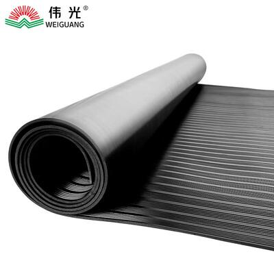 伟光(WEIGUANG)绝缘胶垫5mm10KV1米*5米黑色条纹防滑绝缘橡胶垫电