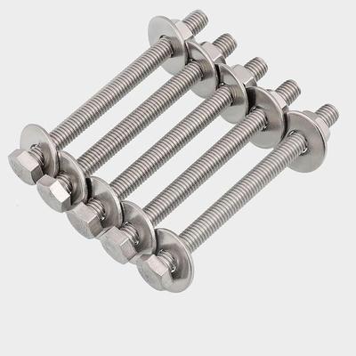 威旺304不锈钢全牙外六角穿墙螺丝螺母垫圈套装螺杆夹紧固定对穿