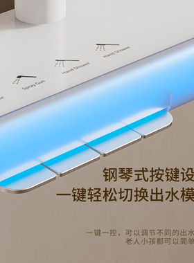 杜拉斯汀（Durasting）B6白色数显淋浴花洒套装恒温出水按键式数