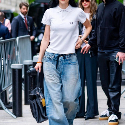 合身短款双B麦穗Polo衫