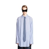 BMC 廓形垂坠感衬衫 Grade Robe系列天丝莱赛尔纤维蓝白条纹中长款