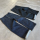 raw 美式 复古nofaith日产红边赤耳原牛弯刀牛仔裤 denim排扣baggy