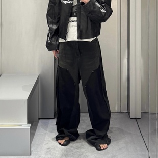 ripped 伐木裤 off 裤 cargo廓形膝盖破坏拼接牛仔工装 BMC25秀款