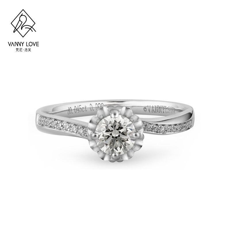 梵尼洛芙 缠绵18k金钻石戒指女真钻专柜正品结婚订婚求婚钻戒