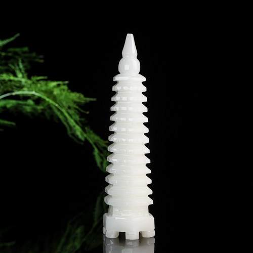 天然玉石白玉文昌大厦9楼13楼客厅办公室玉雕书房玉饰吉祥礼品