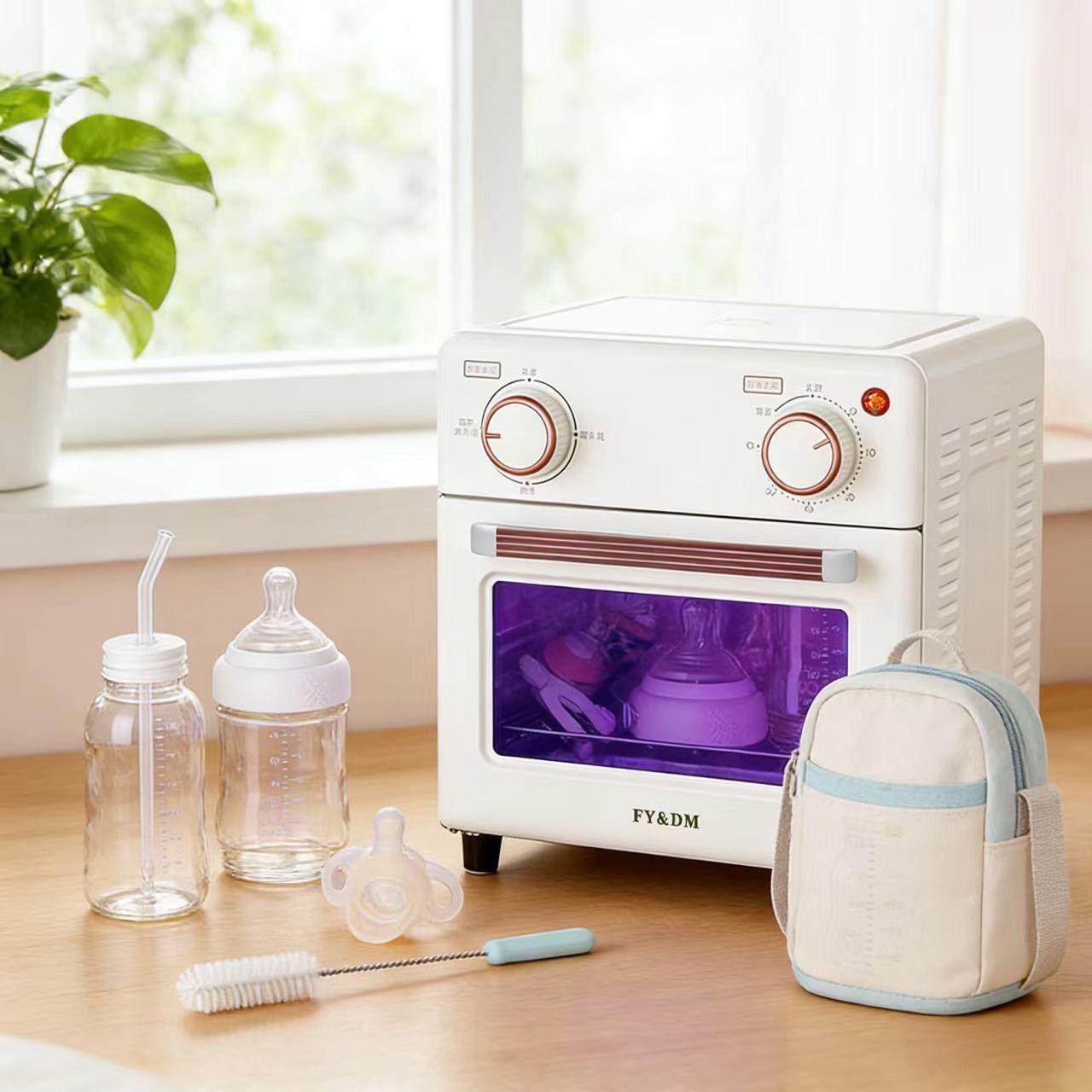 育儿国货黑科技带烘干二合一奶瓶柜高温收纳架母婴奶瓶消毒柜,生活电器,安抚奶嘴消毒器,淘宝优惠券,粉丝福利购,淘宝优惠卷
