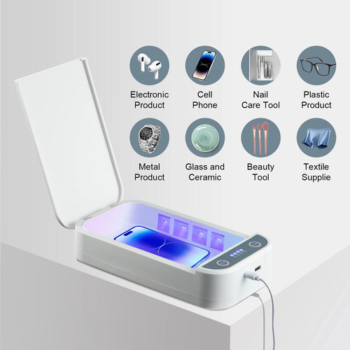 杀菌器牙科专用商用图书热风牙具消毒器双层发廊台式uv耳钉消毒盒