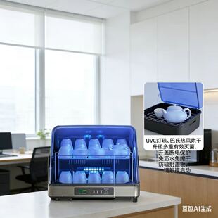 棋牌室啤酒杯餐馆多功能杯具消毒柜小型带沥水杀菌机奶瓶茶杯台式