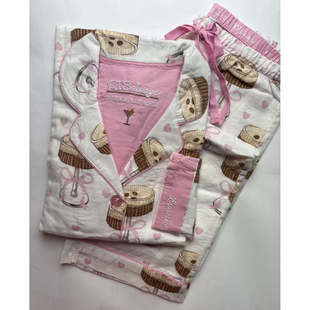 p.j. salvage马天尼系列 |柔软长袖长裤法兰绒睡衣套装