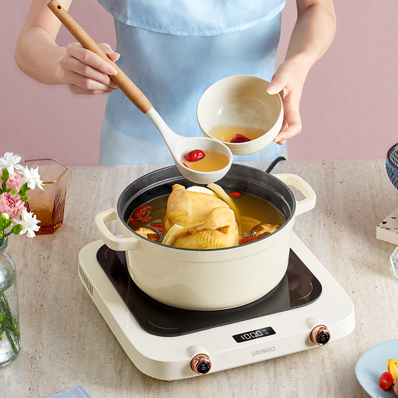 七彩叮当电陶炉电磁炉家用小型炒菜锅大功率烤盘围炉煮茶炉电磁炉
