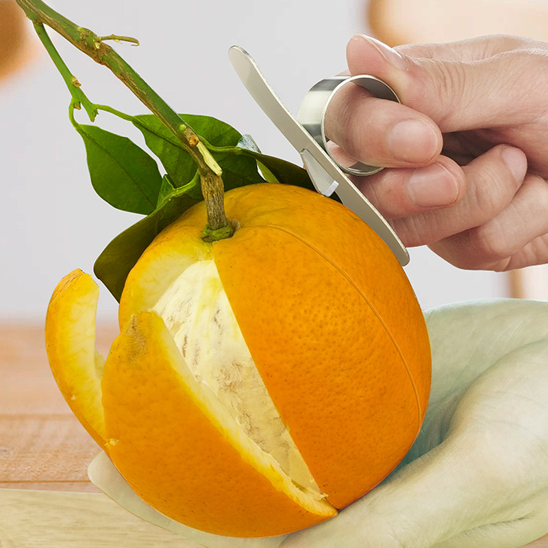 ectia剥橙器开橙器开皮器削橙子刀削皮器切拨橙子柚子工具神器