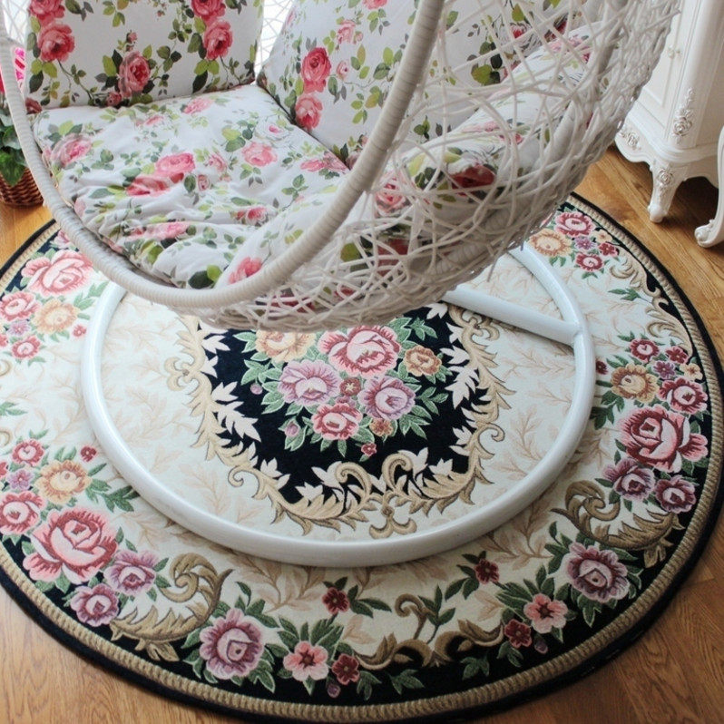 European style Round mats Lifts Hanging basket Mat door mat Computer chair Swivel chair Study Rocking chair a living room Bedroom carpetin the Home Fabric , Mat  category - from Buy2taobao.com to provide professional Taobao agent buy service