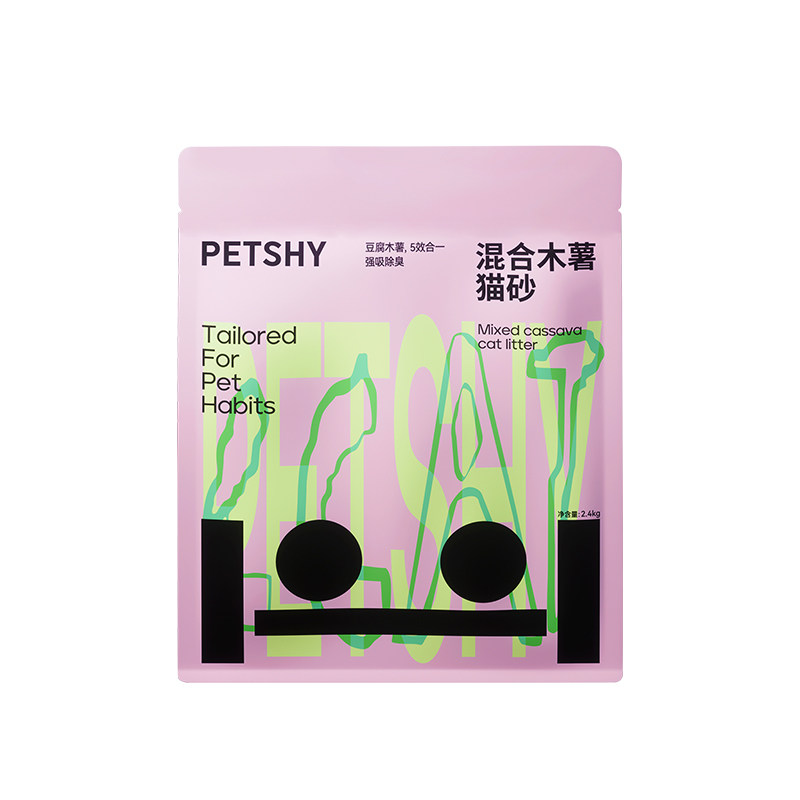 【幼宠礼收到卡片拍下】PETSHY百宠千爱 混合木薯猫砂 领券拍
