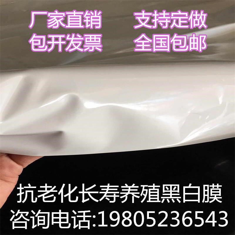 进口加厚黑白膜养殖大棚膜防晒抗老化食用菌遮光降温农用薄膜