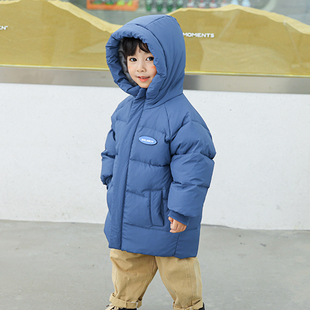 吉姆2025新款男童宝宝羽绒服柔软加厚儿童中小童中长款暖童装外套