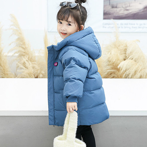 jimbadiary中长款加厚女童羽绒服