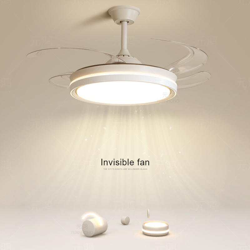 智能吊扇风扇灯创意led吸顶灯