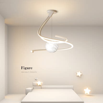 创意餐厅吊灯简约现代led客厅灯个性卧室灯设计师书房灯中山灯具