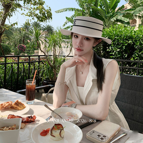 juanjuanyee【Lp*trveller】天丝亚麻百搭老钱风收腰外穿马甲上衣