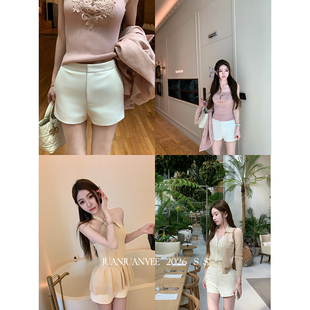juanjuanyee【人生短裤】百搭短裤时尚韩版休闲短裤小众修身显瘦