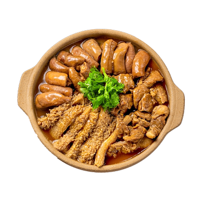 广式加热即食牛腩牛肚牛杂煲