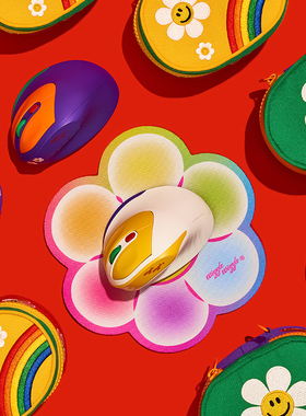 wiggle wiggle无线立体鼠标可充电笔记本PC电脑办公家用男女多彩