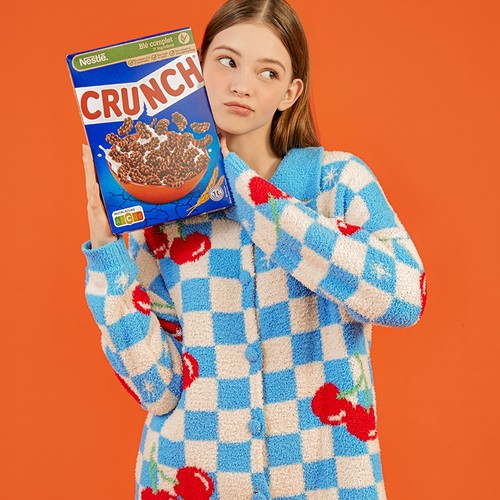 wiggle女珊瑚绒可爱睡衣套装