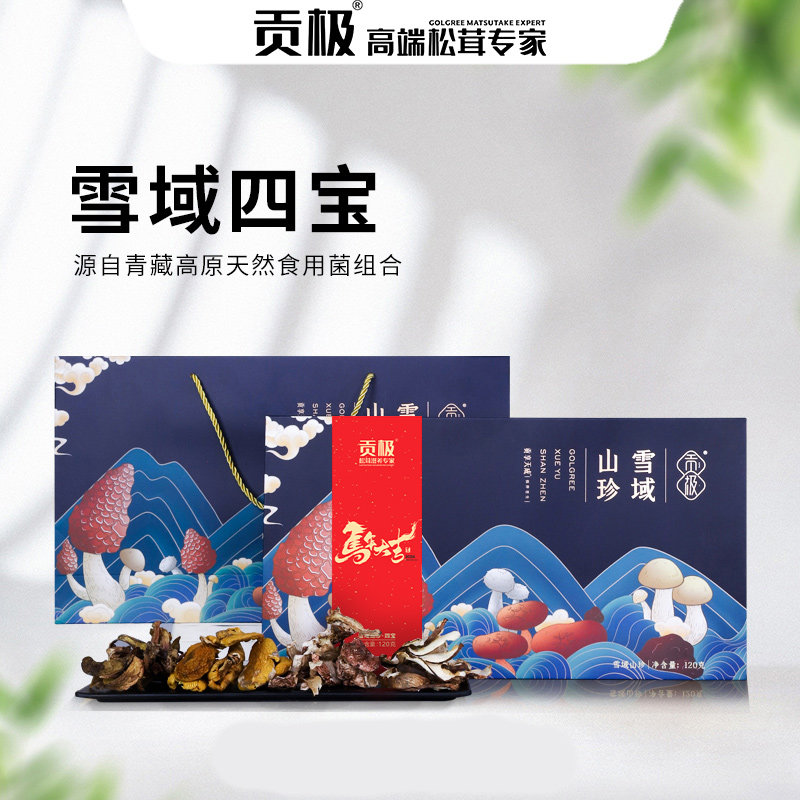 山珍菌菇干货礼盒高端蘑菇菌类滋补营养品送礼送长辈年货节礼品